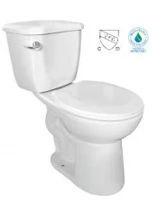 Round 2 Piece Toilet With Single Flush